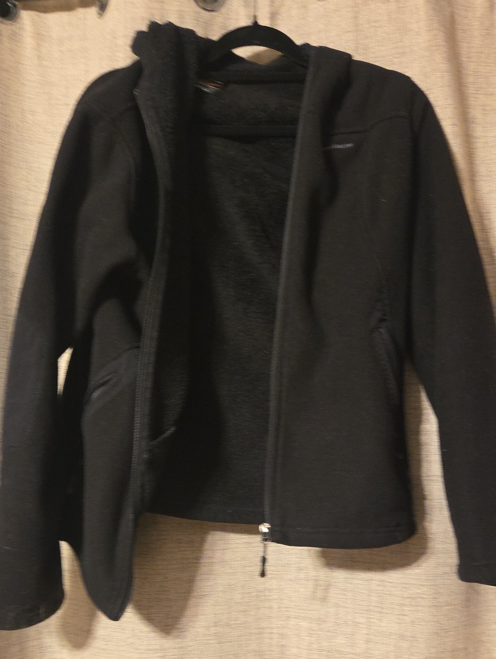 Women's Black Jacket with Fleece Lining